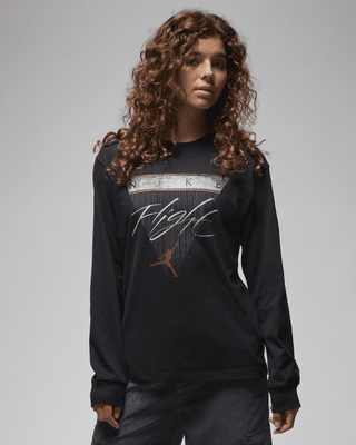 Jordan Women s Long Sleeve Graphic T Shirt. Nike